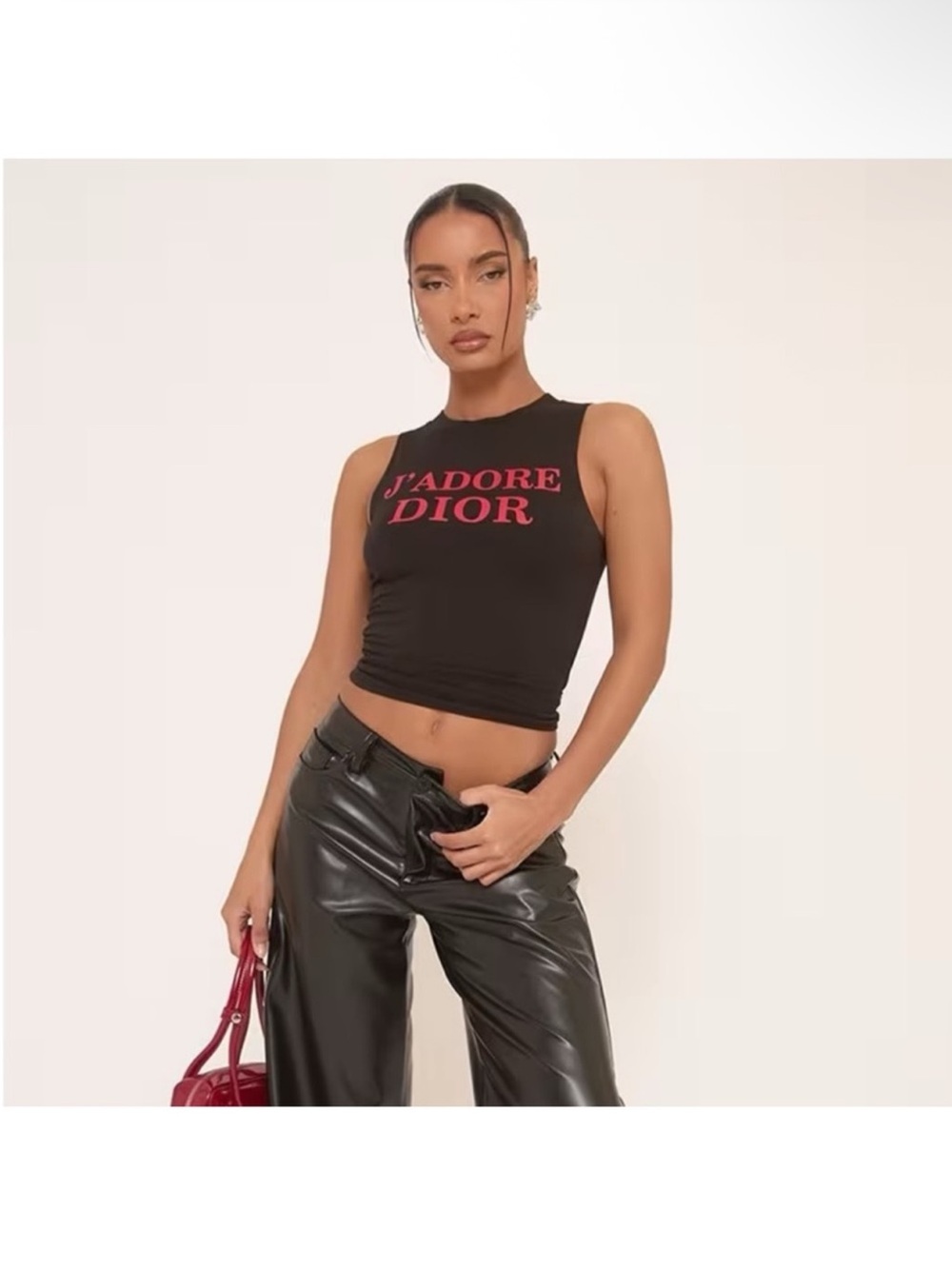 J'ADORE DIOR Logo Tank Top - Picture 2 of 2